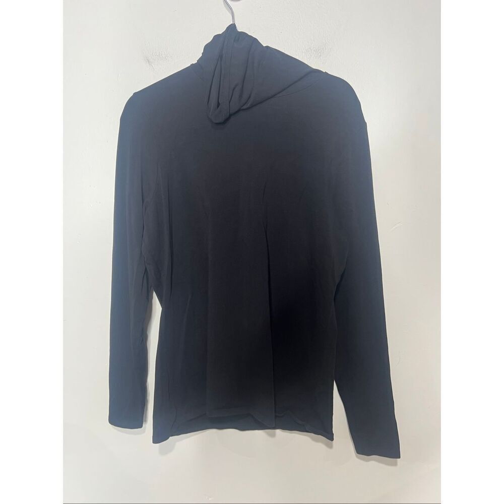 Peruvian Connection Black Lightweight Turtleneck Sz XL Classic T-Neck 100% Pima